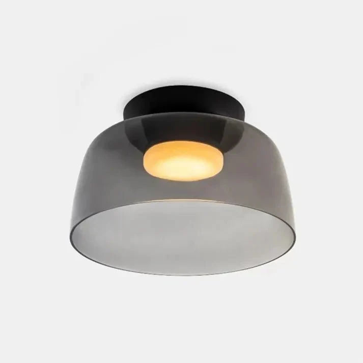 Variant image for Scandinavische Glazen Plafondlamp met LED en Driekleuren Veranderend Licht – Ideaal voor Slaapkamer en Woonkamer-14