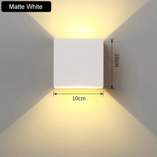Moderne Wandlamp met Verstelbare Lichtkleur – Aluminium en Acryl Muurlamp voor Binnengebruik