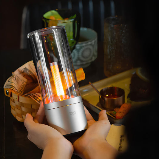 Dimbare Tafellamp met Glazen Lichaam en Minimalistisch Ontwerp - Warm Wit Licht, Perfect voor Elke Ruimte