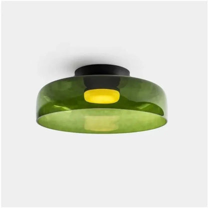 Variant image for Scandinavische Glazen Plafondlamp met LED en Driekleuren Veranderend Licht – Ideaal voor Slaapkamer en Woonkamer-6