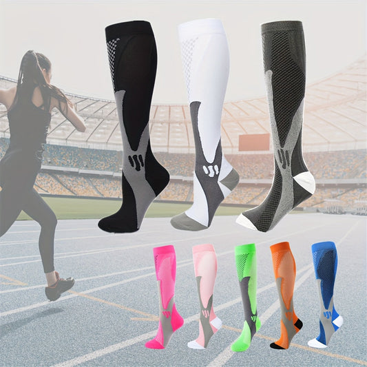 Ademende Compressie Sokken Dames voor Hardlopen en Sport – Ondersteuning en Herstel, One Size, Ademend Materiaal 1