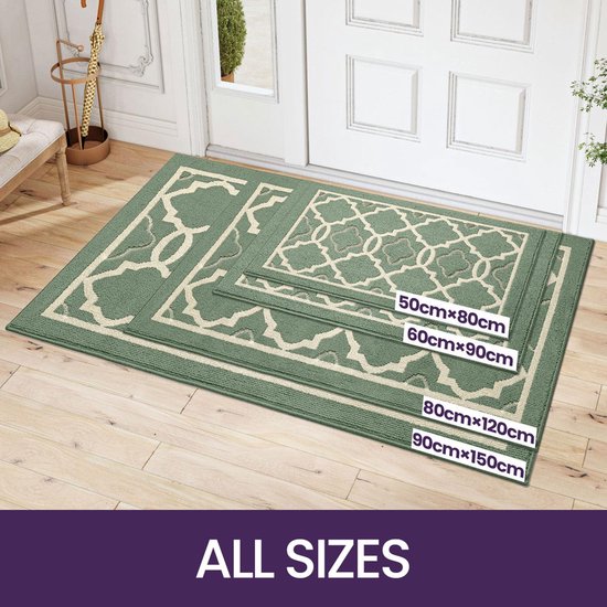 Antislip Deurmat 60 x 90 cm - Waterabsorberende Vuilvangmat voor Binnengebruik 6