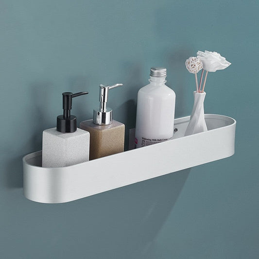 Badkamerorganizer Zonder Boren – RVS Douche Rek van 50 cm met Chroom Afwerking voor Shampoo en Verzorgingsproducten 0