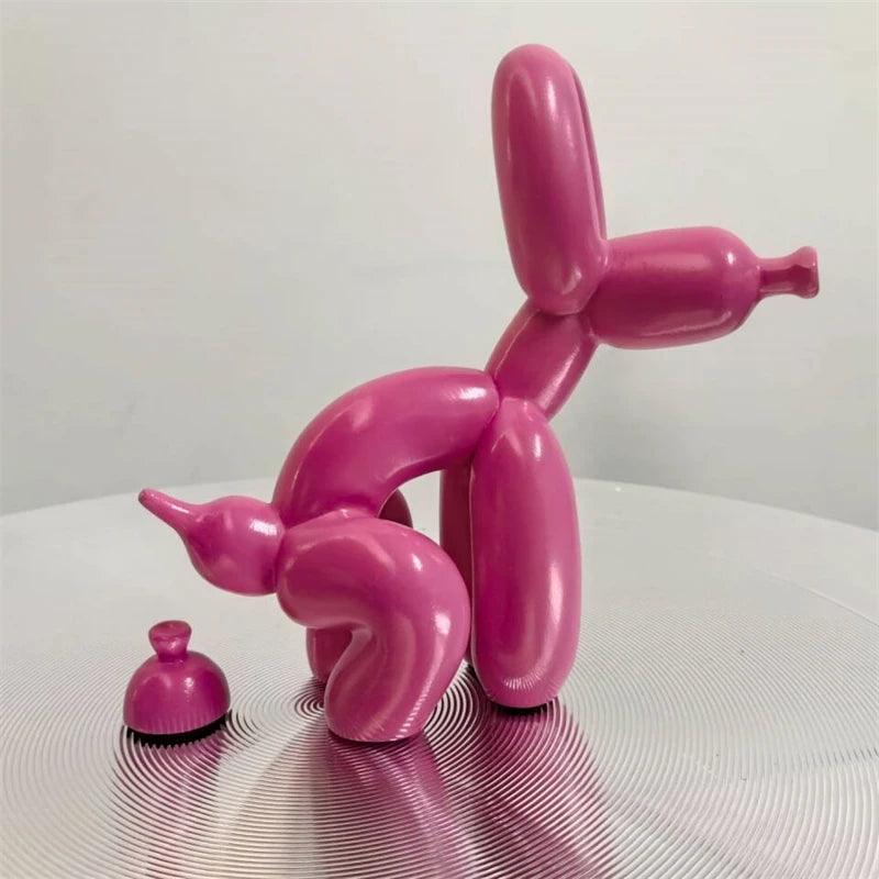 BalloonDog Puppy Poop Beeldje – Modern Kunsthars Interieur Accessoire 4