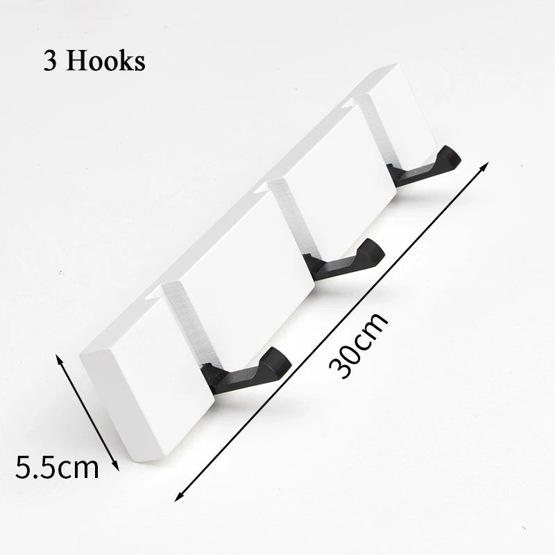 Bamboe Muurorganisator met 3, 4 of 5 Haken – Duurzaam en Opvouwbaar voor Kleding en Handdoeken 8