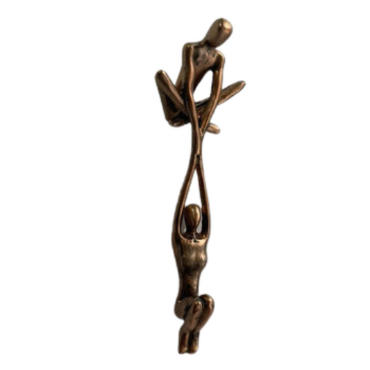 Beeldje Liefde en Kracht – Unieke Hars Sculptuur voor Balans in Huisdecoratie, 10,2 x 6,4 x 20,5 cm 4
