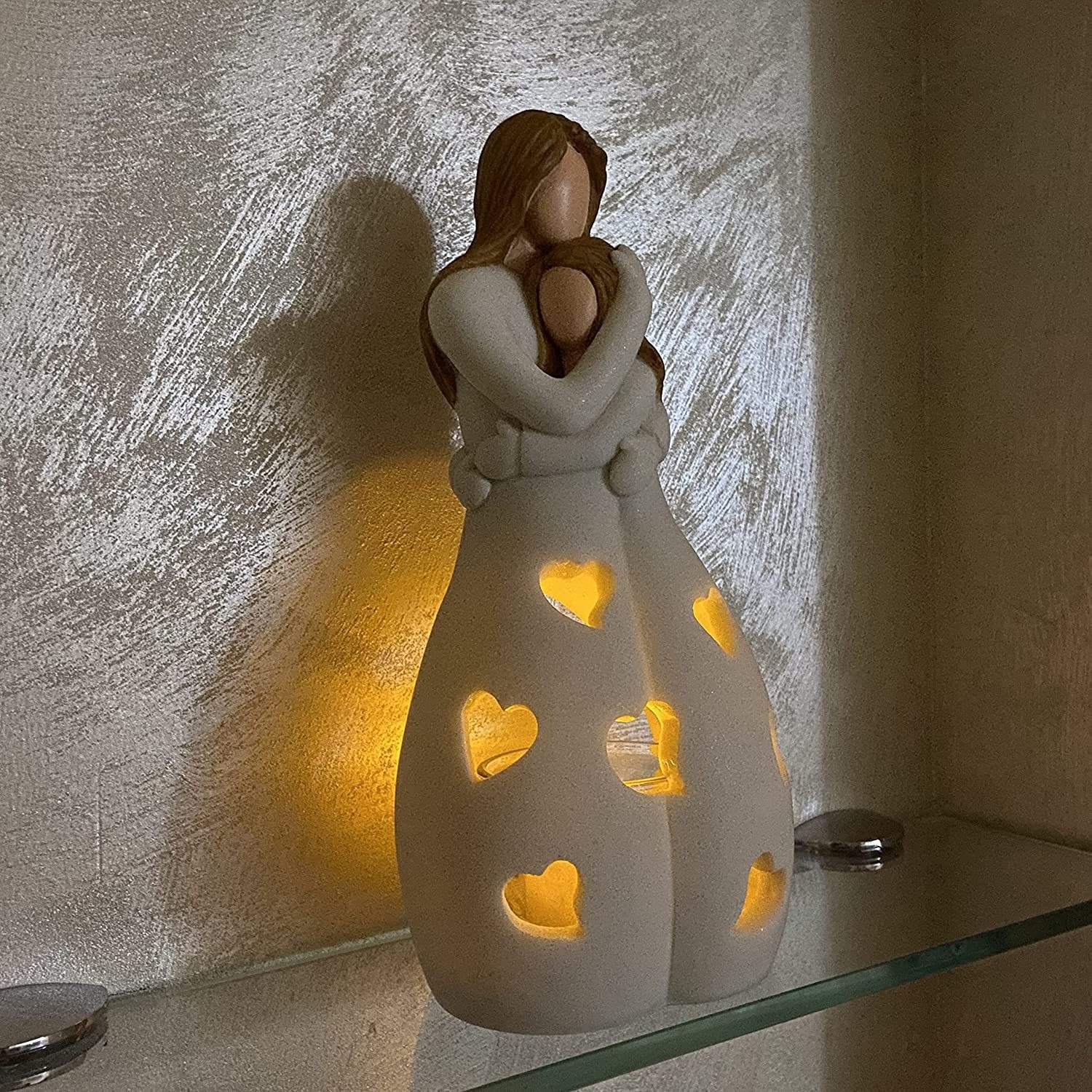 Beige Hars Lamp voor Romantische Sfeer – Compact 7cm x 22cm, Geen Stroomvoorziening, Duurzaam Interieurdecoratie 5