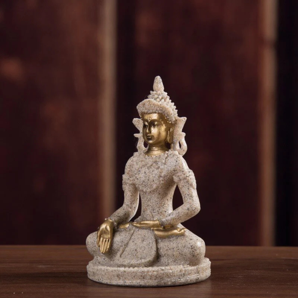 Sandstensbuddha figur til spirituel vækst og meditation – Holdbar og meningsfuld dekoration