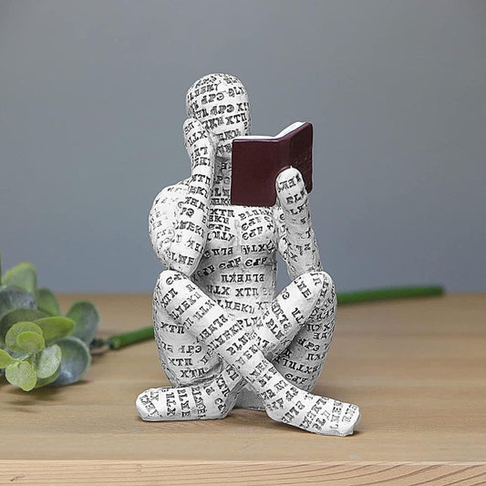 Boekworm Sculptuur – Uniek Decoratief Beeld voor Boekliefhebbers, Hoogwaardige Hars, 20 cm, Groen en Bruin 0