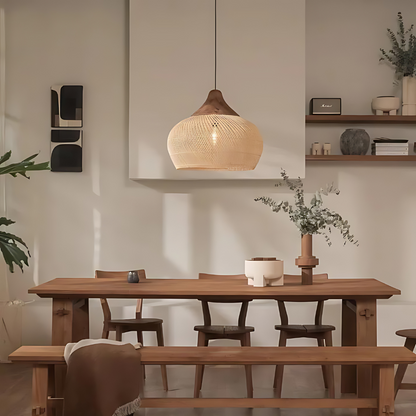 Boho Rieten Hanglamp – Handgemaakt, Uniek Ontwerp voor Woonkamer, Eetkamer en Slaapkamer met Warm Ambient Licht 5