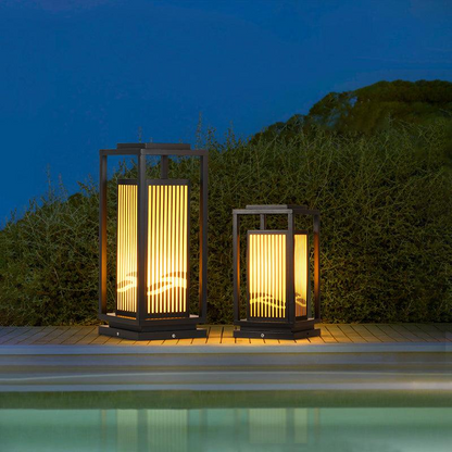 Buitenlamp Zonne Energie - Waterdichte Kooipaal Lamp met LED Licht voor Buitenverlichting, Duurzaam en Modern Design 9