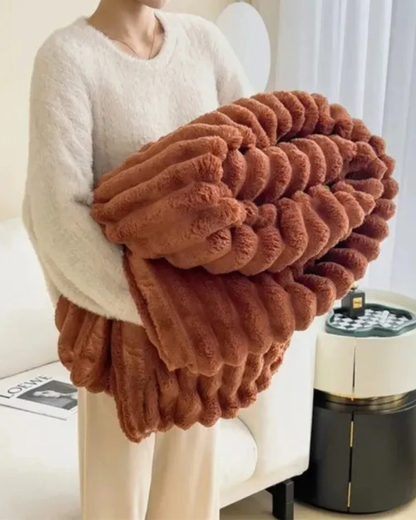 Chique Pluche Warmte Deken – Zachte Fleece Deken voor Ultiem Comfort en Elegant Interieur 6