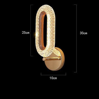 Creatieve LED Wandlamp met Kristaltextuur – 12W Energiezuinig voor Gangen en Slaapkamers 8