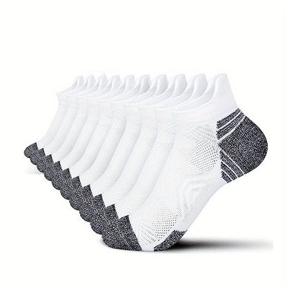 Dames Sokken – Compressie Sport Sokken van Ademend Materiaal, Set van 5 Paar voor Hardlopen en Casual Gebruik 11