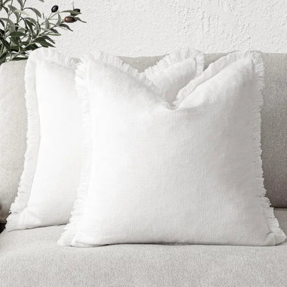 Decoratieve Katoen en Linnen Hoes in Diverse Kleuren – Elegante Woonaccessoire, 45x45 cm en 30x50 cm 7