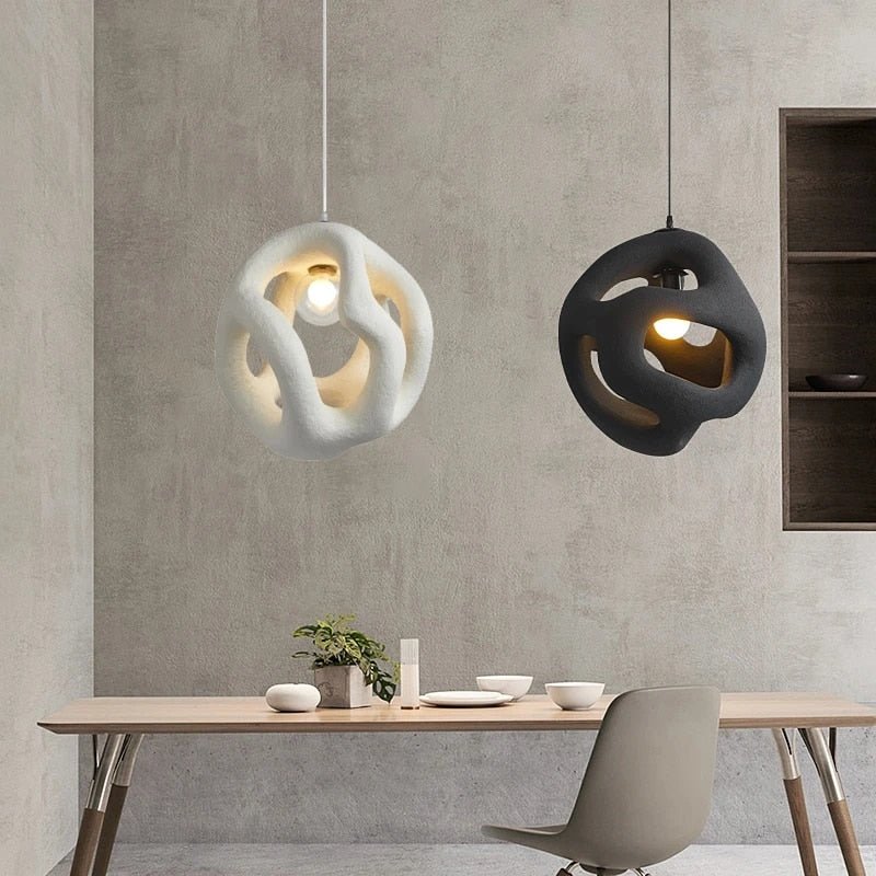 Hanglamp - Minimalistisch Design voor Eettafel, Woonkamer of Slaapkamer - Natuurlijke Materialen, Verstelbare Ophanglengte