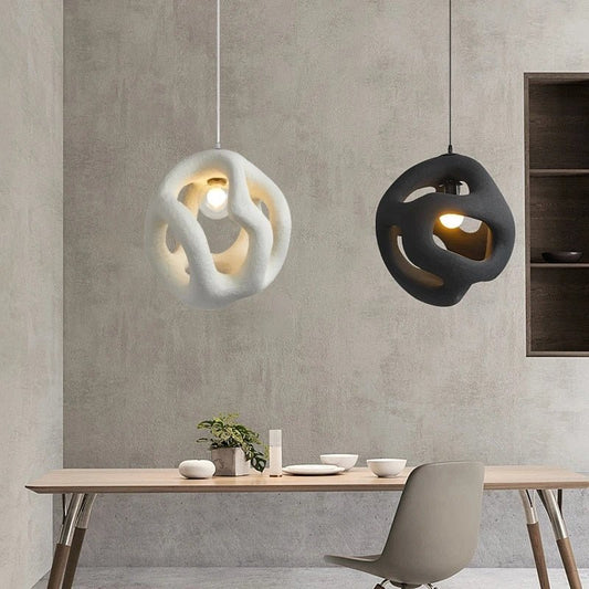 Hanglamp - Minimalistisch Design voor Eettafel, Woonkamer of Slaapkamer - Natuurlijke Materialen, Verstelbare Ophanglengte