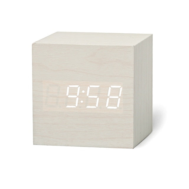Digitale Wekker CubeGlow met Multifunctioneel Display en Slimme Nachtmodus - Compacte LED Wekker voor Tijd, Datum en Temperatuur 6