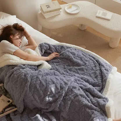Dikke Winter Lamswollen Deken voor Ultieme Warmte en Comfort 4