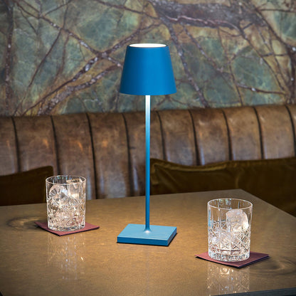 Dimbare Zwarte Tafellamp met Aanraakbediening – Oplaadbare en Draadloze Aluminium Lamp 38 cm 12