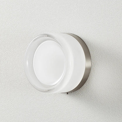 Dimple Wandlamp met LED Verlichting – Modern Design, IP44 Waterdicht voor Binnengebruik, Diameter 20 cm, Grijs/Acryl 10