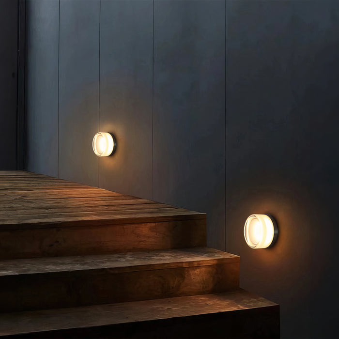 Dimple Wandlamp met LED Verlichting – Modern Design, IP44 Waterdicht voor Binnengebruik, Diameter 20 cm, Grijs/Acryl 11
