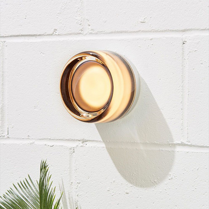 Dimple Wandlamp met LED Verlichting – Modern Design, IP44 Waterdicht voor Binnengebruik, Diameter 20 cm, Grijs/Acryl 13