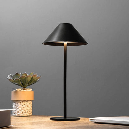 Draadloze Oplaadbare Tafellamp Zwart met Touch-Dimfunctie en 360° Verlichting - Waterdicht IP54 2
