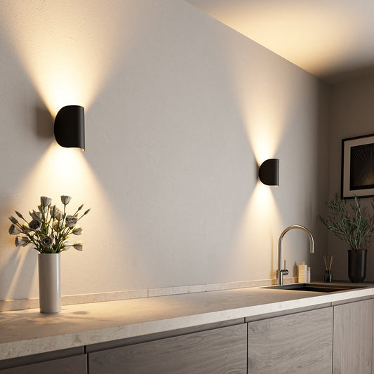 Draaibare Wandlamp met LED Verlichting – Energiezuinige Aluminium Lamp in Zwart 0