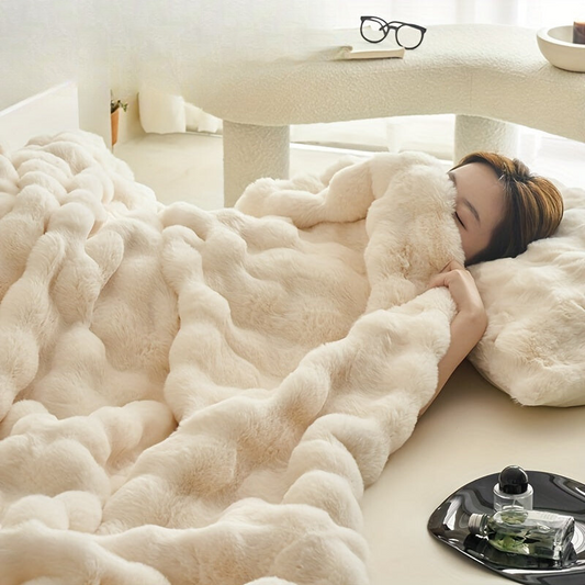Dubbelzijdige Fleece Deken – Zachte en Warme Fluffy Deken voor Alle Seizoenen, Ideaal voor Slaapkamer en Auto 0