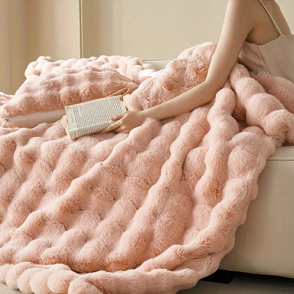 Dubbelzijdige Fleece Deken – Zachte en Warme Fluffy Deken voor Alle Seizoenen, Ideaal voor Slaapkamer en Auto 3