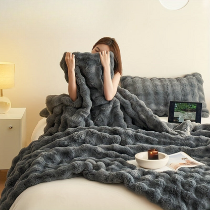 Dubbelzijdige Fleece Deken – Zachte en Warme Fluffy Deken voor Alle Seizoenen, Ideaal voor Slaapkamer en Auto 9