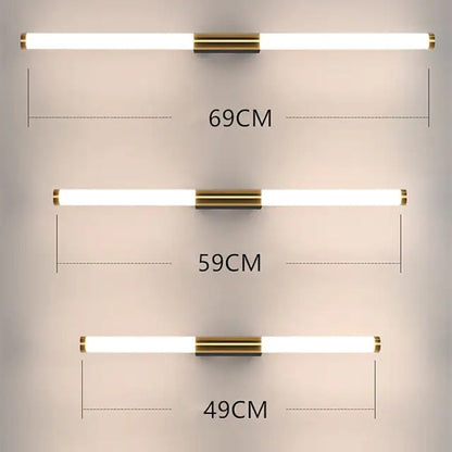 Eenvoudige Moderne Lineaire LED Wandlamp in Wit-Goud – Stijlvolle Verlichting voor Slaapkamer en Woonkamer 8