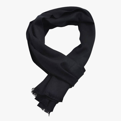 Effen Zwarte Kasjmier Sjaal voor Dames – Luxe Winteraccessoire van Hoogwaardig Cashmere 0