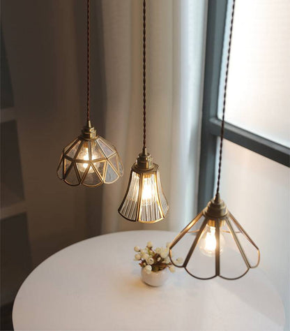 Elegante Glazen Hanglamp met Stoffen Snoer voor Eettafel en Woonkamer – Modern en Klassiek Interieur 3
