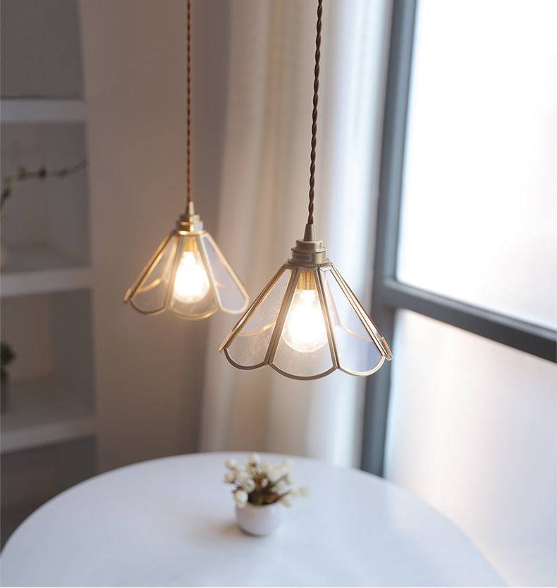 Elegante Glazen Hanglamp met Stoffen Snoer voor Eettafel en Woonkamer – Modern en Klassiek Interieur 7