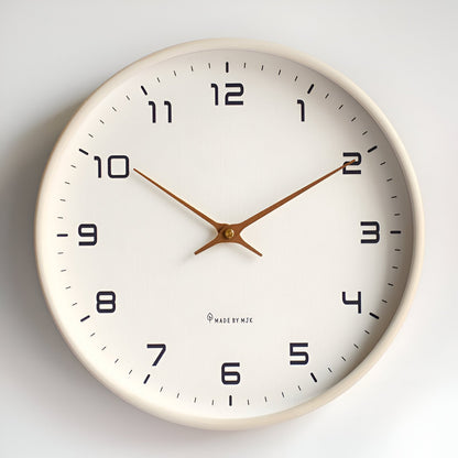 Elegante Houten Wandklok van 30 cm met Minimalistisch Ontwerp en Nauwkeurig Kwartsmechanisme 7