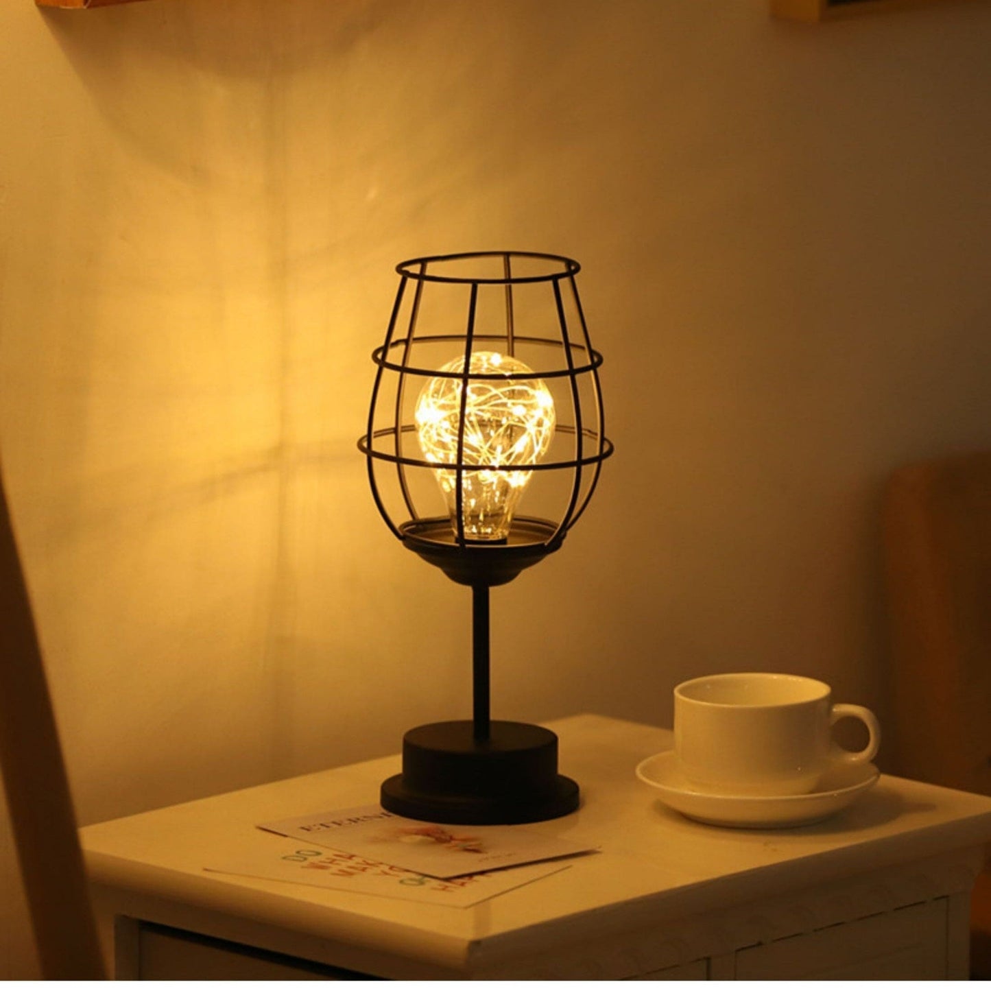 Elegante Zwarte Tafellamp – Moderne Design Verlichting voor Woonkamer en Slaapkamer, Geschikt als Nachtkast Lampje 3
