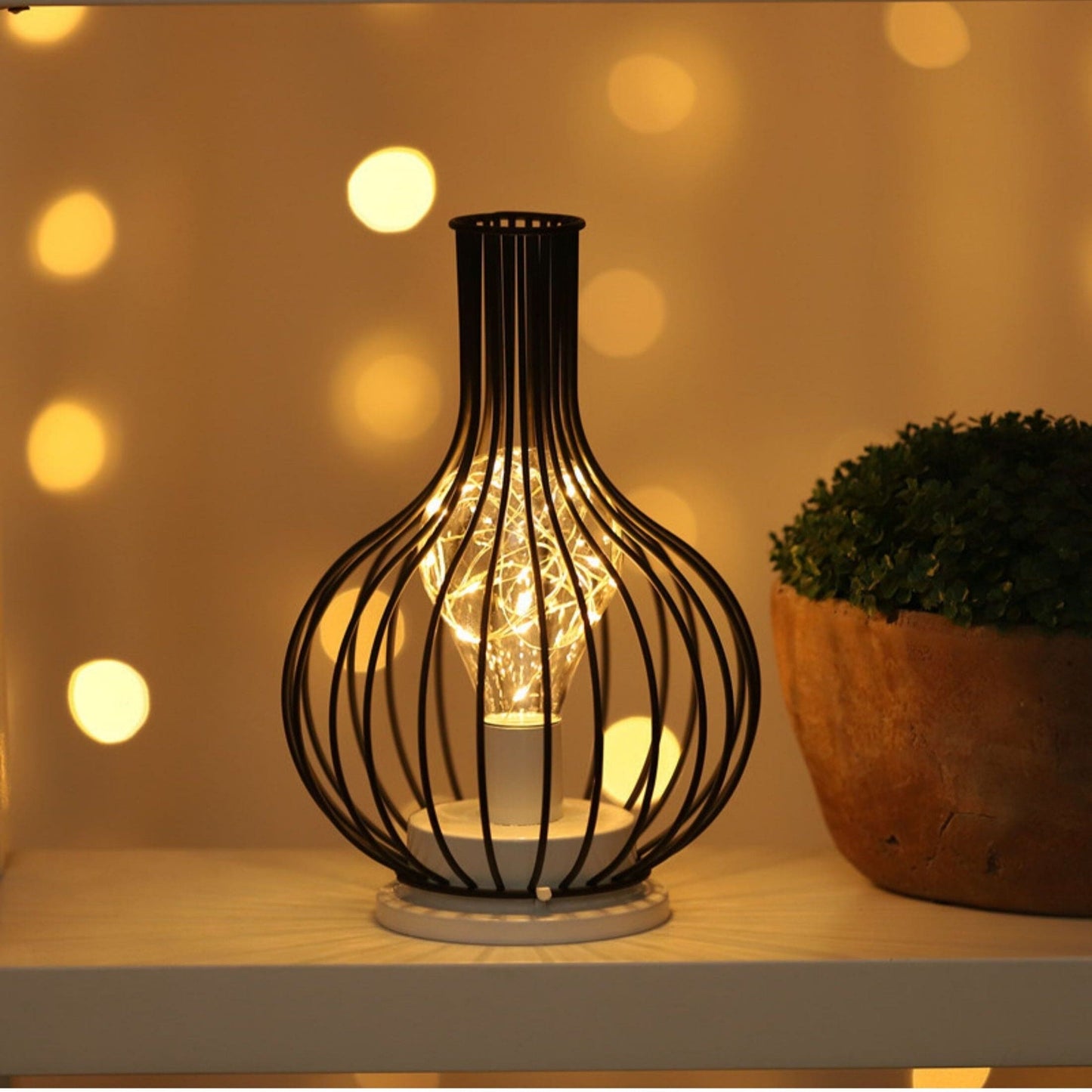 Elegante Zwarte Tafellamp – Moderne Design Verlichting voor Woonkamer en Slaapkamer, Geschikt als Nachtkast Lampje 5
