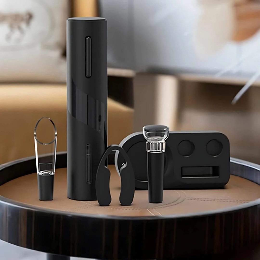 Elektrische Wijnopener met Oplaadbare Batterij en Stijlvol Design 2
