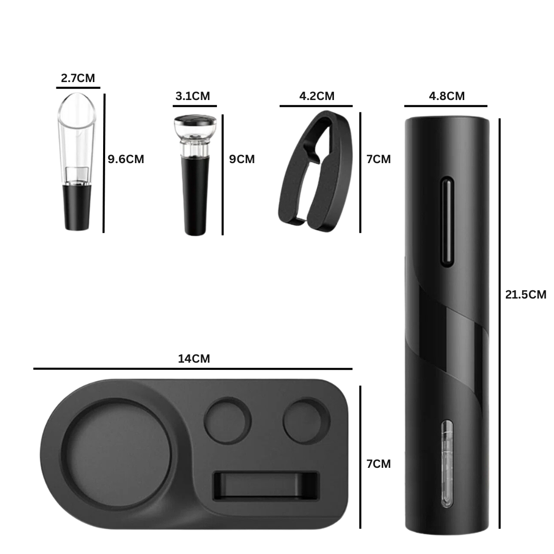 Elektrische Wijnopener met Oplaadbare Batterij en Stijlvol Design 6