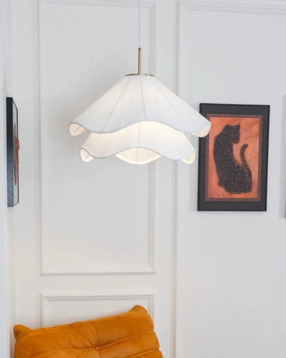 Etherische Bloem Hanglamp met Goudkleurige Details – Uniek Design voor Eettafel, Woonkamer of Slaapkamer Verlichting 8