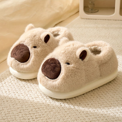 Fluffy Capibara Sloffen – Ultra Zacht en Warm voor Thuisgebruik 0