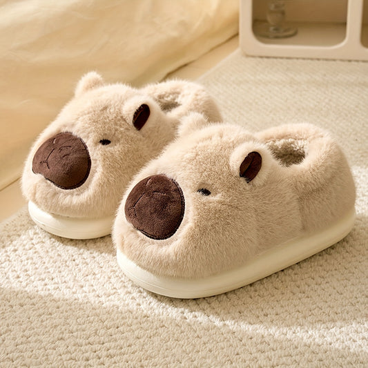 Fluffy Capibara Sloffen – Ultra Zacht en Warm voor Thuisgebruik 0