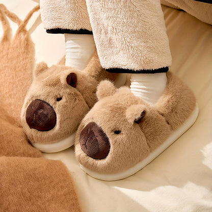 Fluffy Capibara Sloffen – Ultra Zacht en Warm voor Thuisgebruik 7