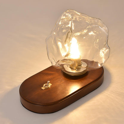 Glas Tafellamp met IJssteen Ontwerp – Elegante Verlichting voor Woonkamers en Slaapkamers 3