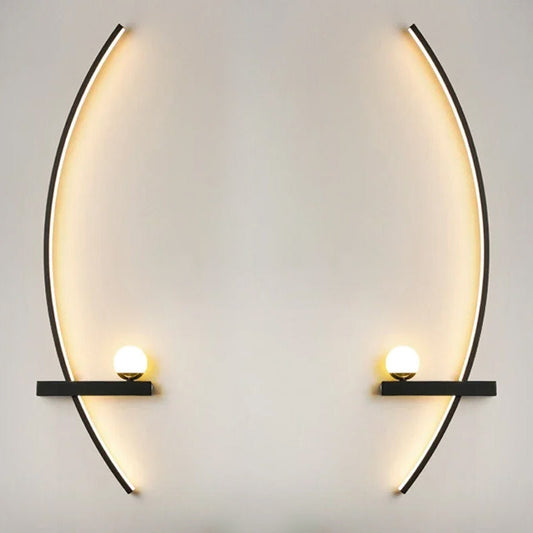 Halve Maan Wandlamp – Eigentijdse LED Verlichting voor Moderne Interieurs 0