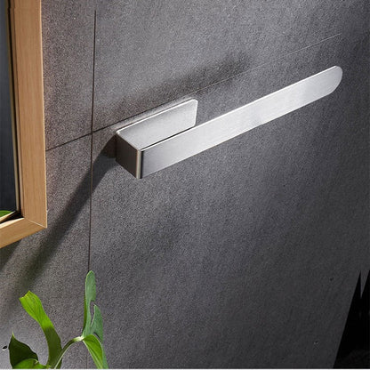 Handdoekrek Chroom 37cm – Zelfklevend Handdoekhouder Badkamer zonder Boren voor Eenvoudige Montage 0