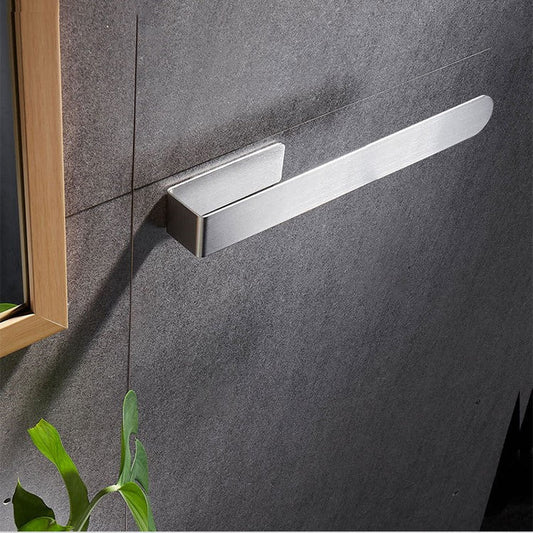 Handdoekrek Chroom 37cm – Zelfklevend Handdoekhouder Badkamer zonder Boren voor Eenvoudige Montage 0