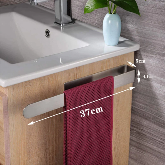 Handdoekrek Chroom 37cm – Zelfklevend Handdoekhouder Badkamer zonder Boren voor Eenvoudige Montage 1